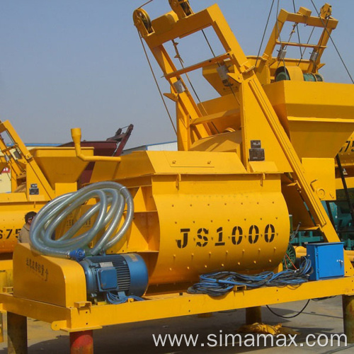 JS1000 latest concrete mixer machine